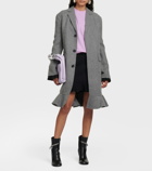 JW Anderson Ruffled wool blend coat