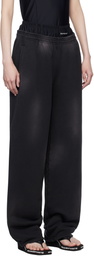 alexanderwang.t Black Pre-Styled Boxer Brief Sweatpants