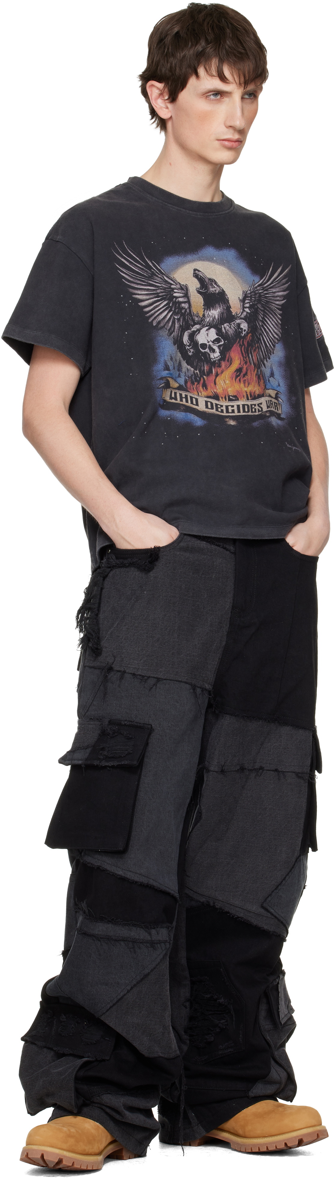 Who Decides War Black Moon Jersey T-shirt