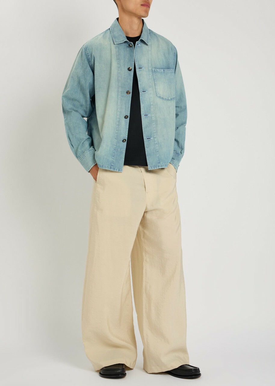 JW Anderson Chambray Denim Shirt Light Blue