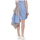 Ports 1961 Blue and Brown Gingham Multi-Styling Skirt