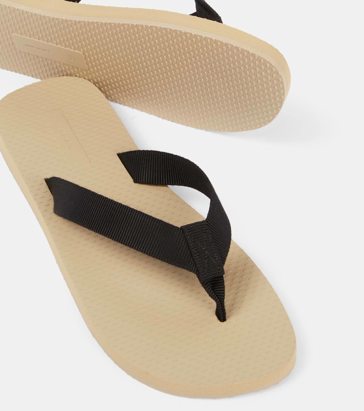 The Row Women's Dune Classic Ginza Leather Sandals Black