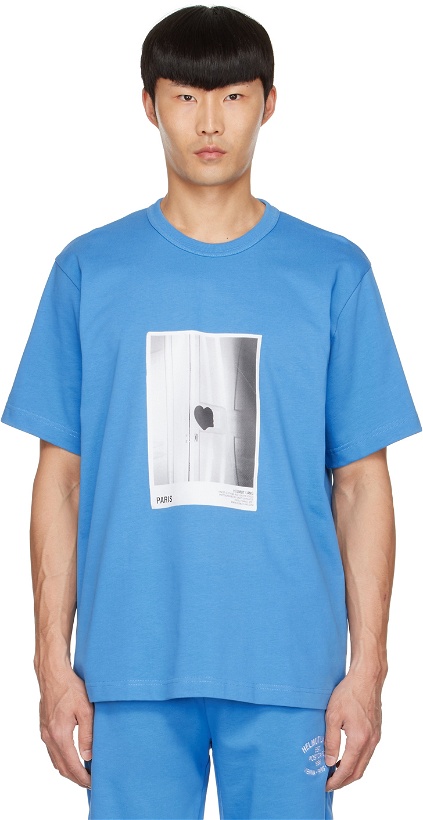 Photo: Helmut Lang Blue Cotton T-Shirt