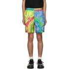 Versace Blue Barocco Shorts