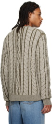 Guest In Residence Beige True Cable Sweater