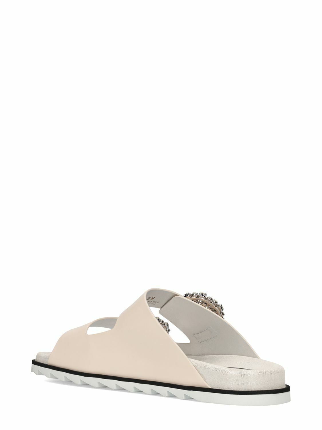 ROGER VIVIER - 20mm Slidy Viv Leather Sandals Roger Vivier