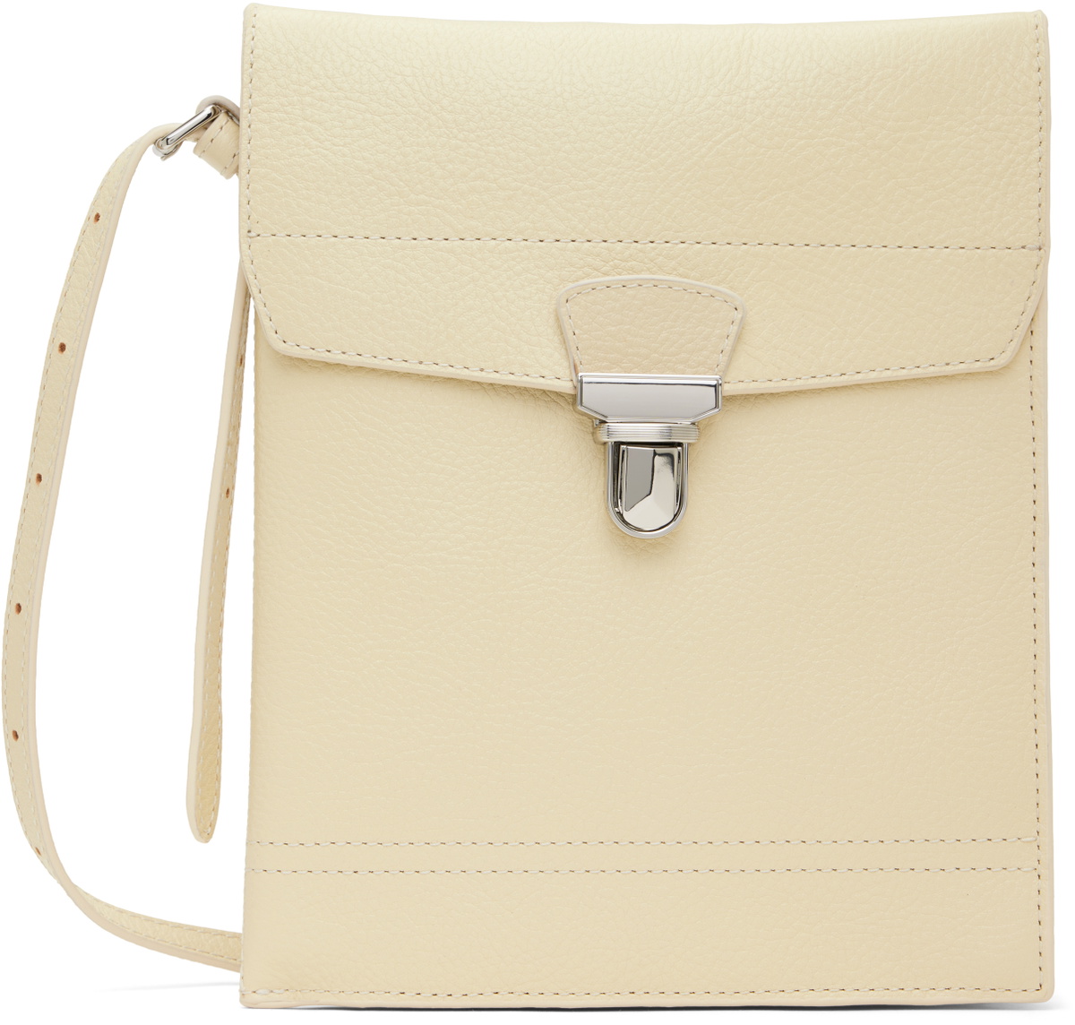 LEMAIRE ベージュ レザーポーチ 保存袋付き LEMAIRE Off-White Large Multi Pocket Gear Pouch Lemaire