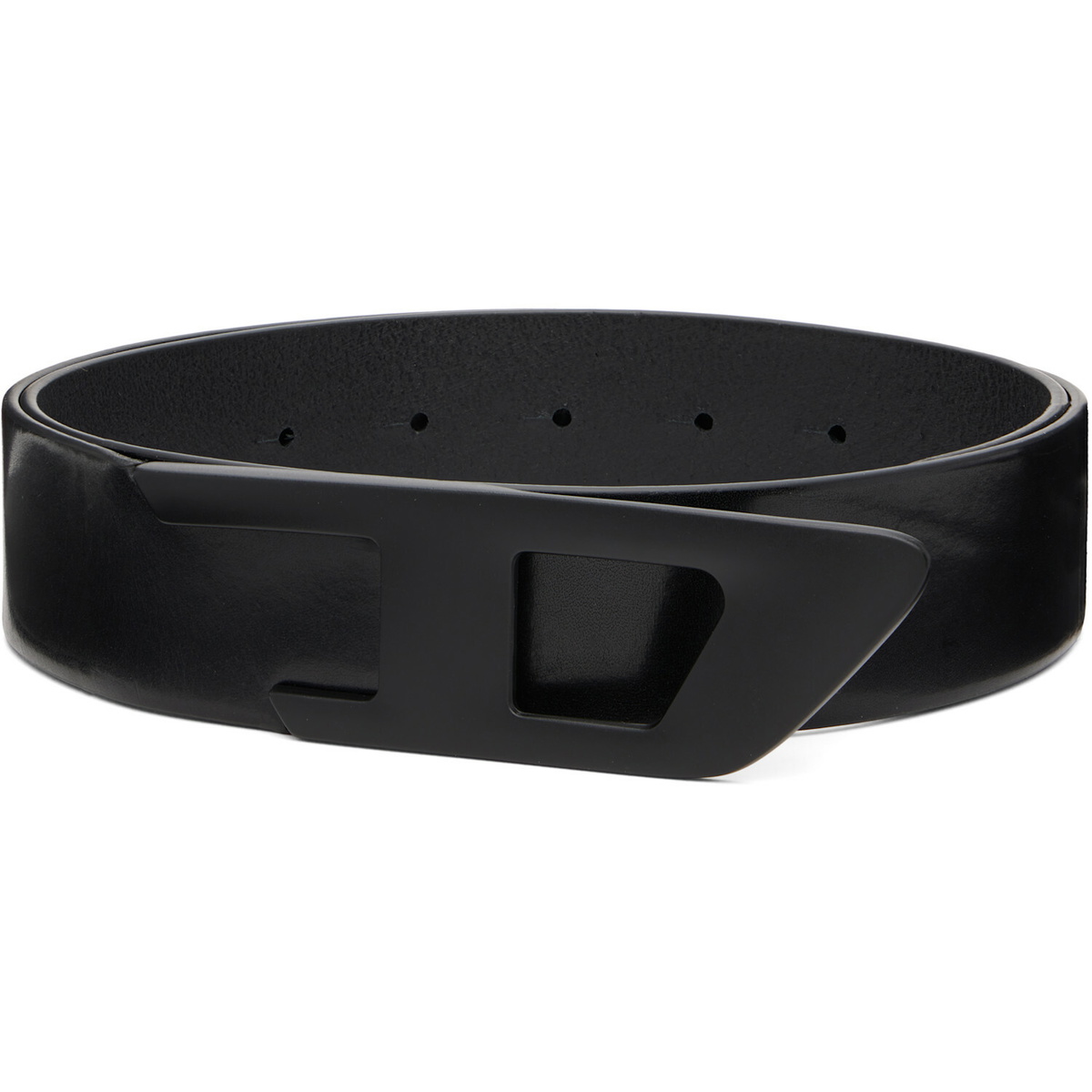 Diesel Black 4cm Leather Belt