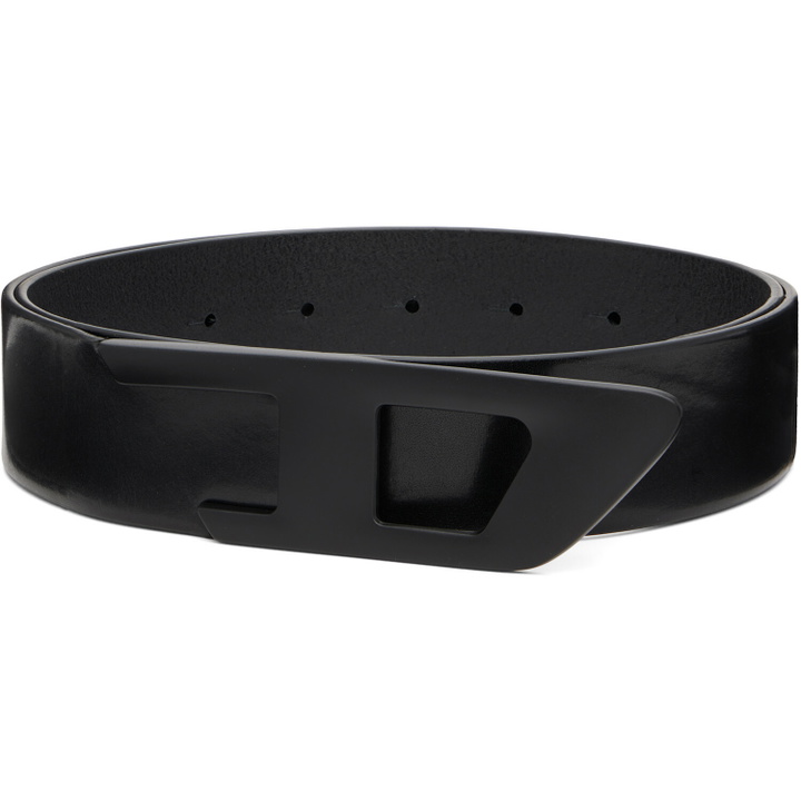 Photo: Diesel Black 4cm Leather Belt