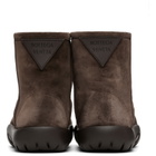 Bottega Veneta Brown Snap Ankle Boots