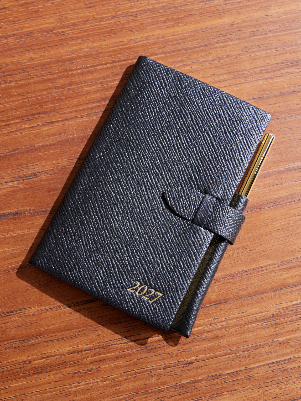 Smythson - Cross-Grain Leather Notebook - Blue