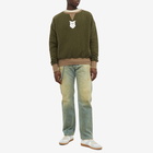 Maison Margiela Men's Totem Crew Sweat in Olive