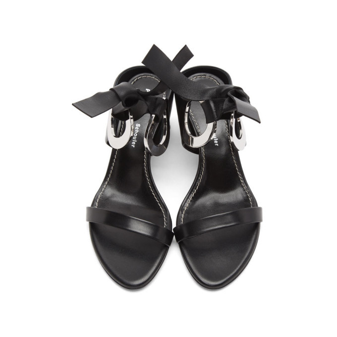 Proenza Schouler Black Grommet Sandals Proenza Schouler