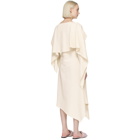 JW Anderson Off-White Draped Asymmetric Dress