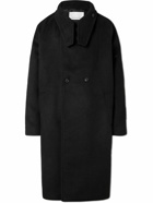 The Frankie Shop - Andrea Double-Breasted Knitted Coat - Black