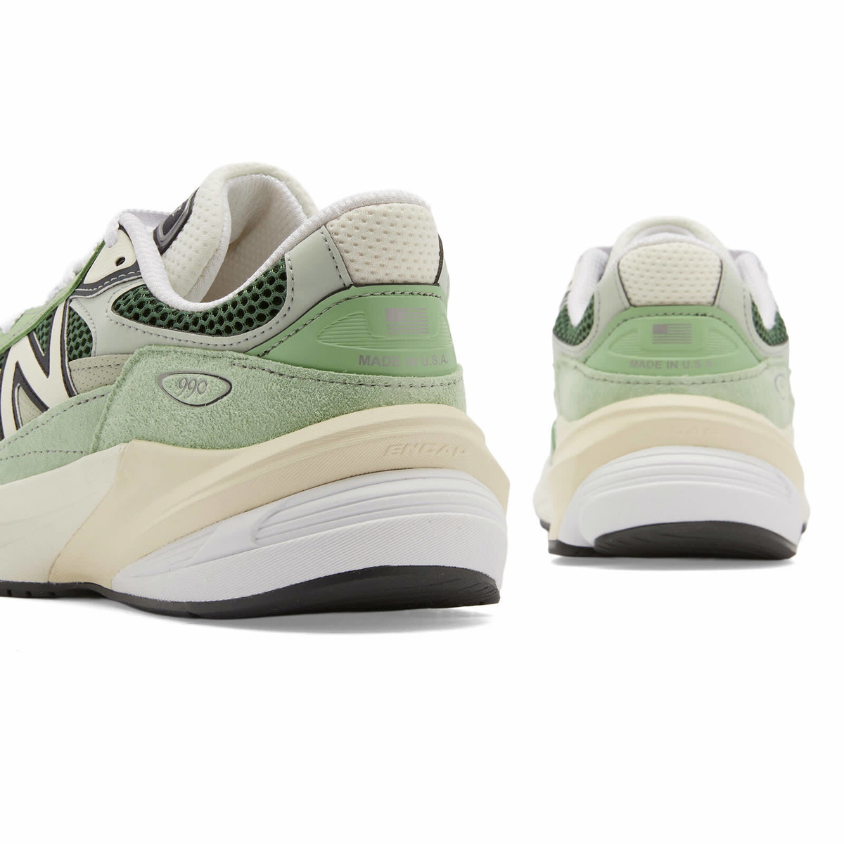 New Balance U990AB6 Sneaker - Made in USA in Green