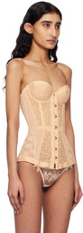 Agent Provocateur Beige Mercy Corset