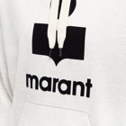 Isabel Marant Men's Miley Logo Hoodie in Ecru