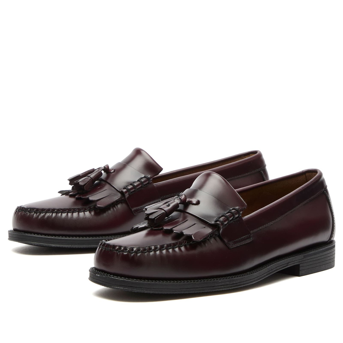 Bass Weejuns Men's Easy Weejuns Layton II Kiltie Loafers in Wine Leather