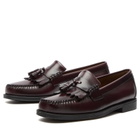 Bass Weejuns Men's Easy Weejuns Layton II Kiltie Loafers in Wine Leather