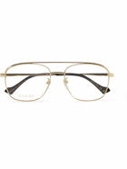 Gucci Eyewear - Aviator-Style Gold-Tone Optical Glasses