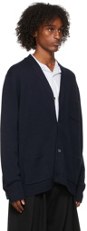 Acne Studios Navy Knit Wool Cardigan