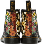 Dr. Martens Baby Black & Multicolor 1460 Floral Boots