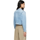 Citizens of Humanity Blue Charisse Shrunken Denim Jacket