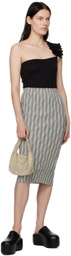 KARA Bronze Mini Crystal Mesh Shoulder Bag