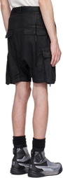 11 by Boris Bidjan Saberi Black Coated Object Shorts