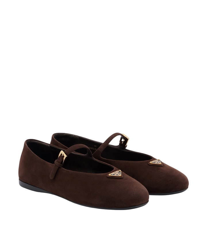 Photo: Prada Suede Mary Jane flats
