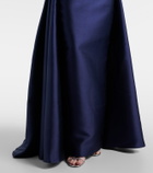 Solace London Strapless satin gown