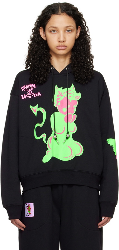 Photo: Chopova Lowena Black Little Devil Hoodie