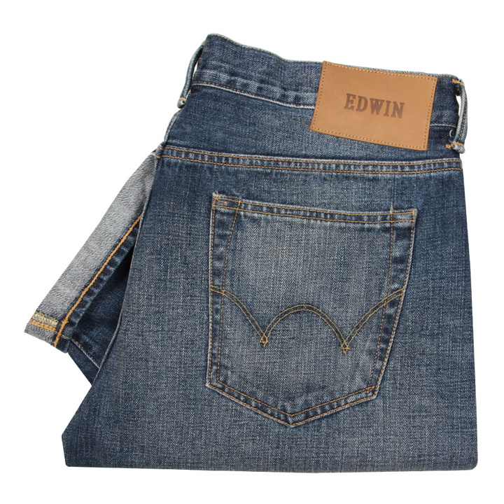 Photo: ED-80 - Red Listed Selvage Jeans Blue Wash