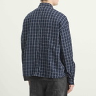 Won Hundred Men's Maza Check Shirt in Navy Blue