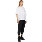 Fumito Ganryu White Watteau Pleat T-Shirt