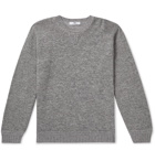 Inis Meáin - Mélange Merino Wool, Alpaca and Silk-Blend Sweater - Gray