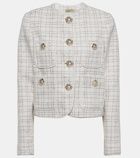 Elie Saab Embellished tweed jacket