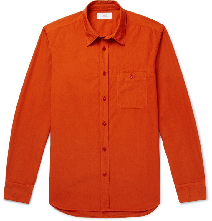 Photo: Mr P. - Garment-Dyed Cotton-Poplin Shirt - Men - Orange