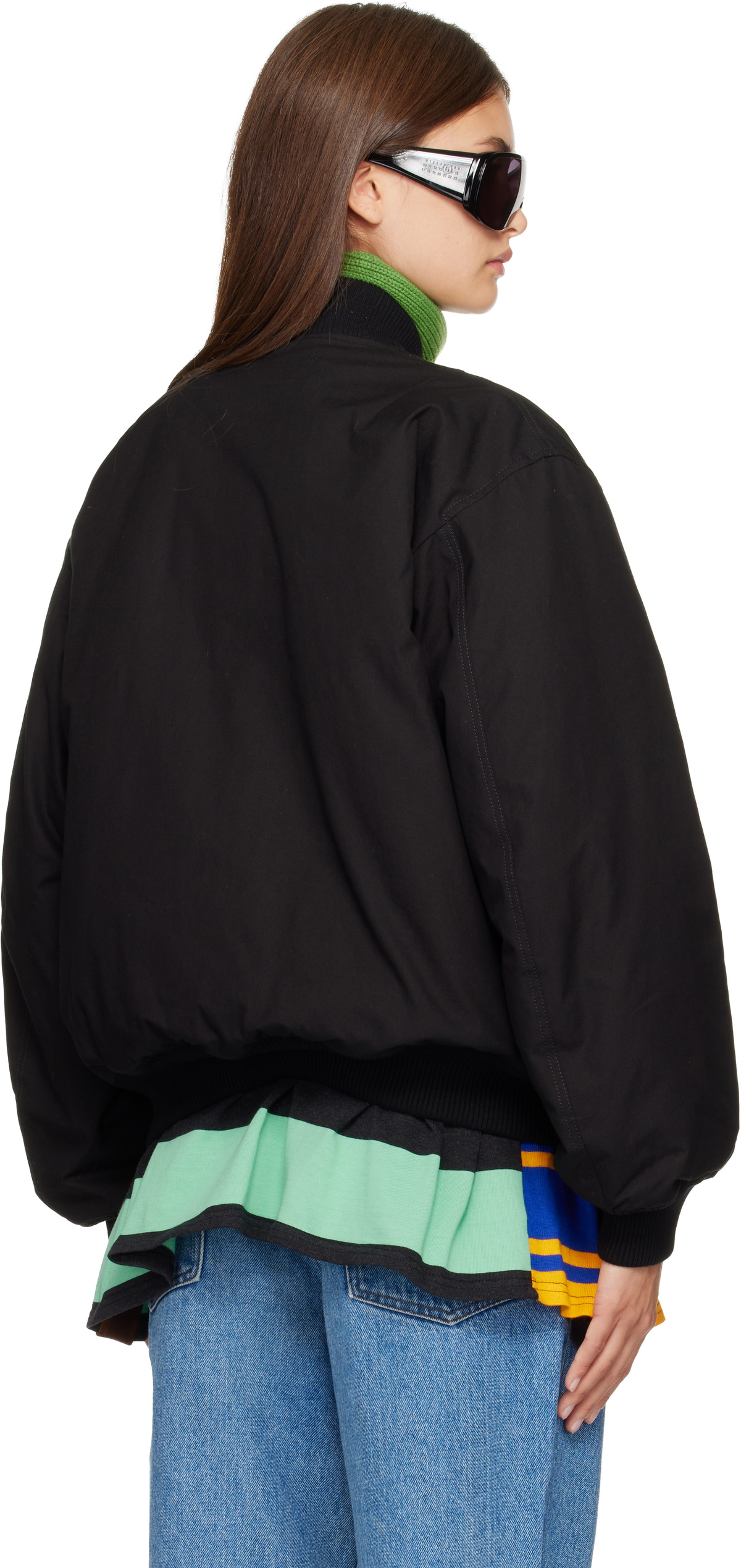 Stefan Cooke Black Rugby Skirt MA-1 Bomber Jacket