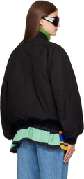 Stefan Cooke Black Rugby Skirt MA-1 Bomber Jacket