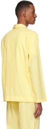 Tekla Yellow Organic Cotton Pyjama Shirt