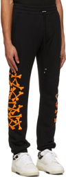 AMIRI Black & Orange Bones Lounge Pants