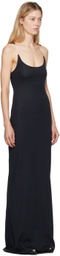 Y/Project Black Invisible Strap Maxi Dress