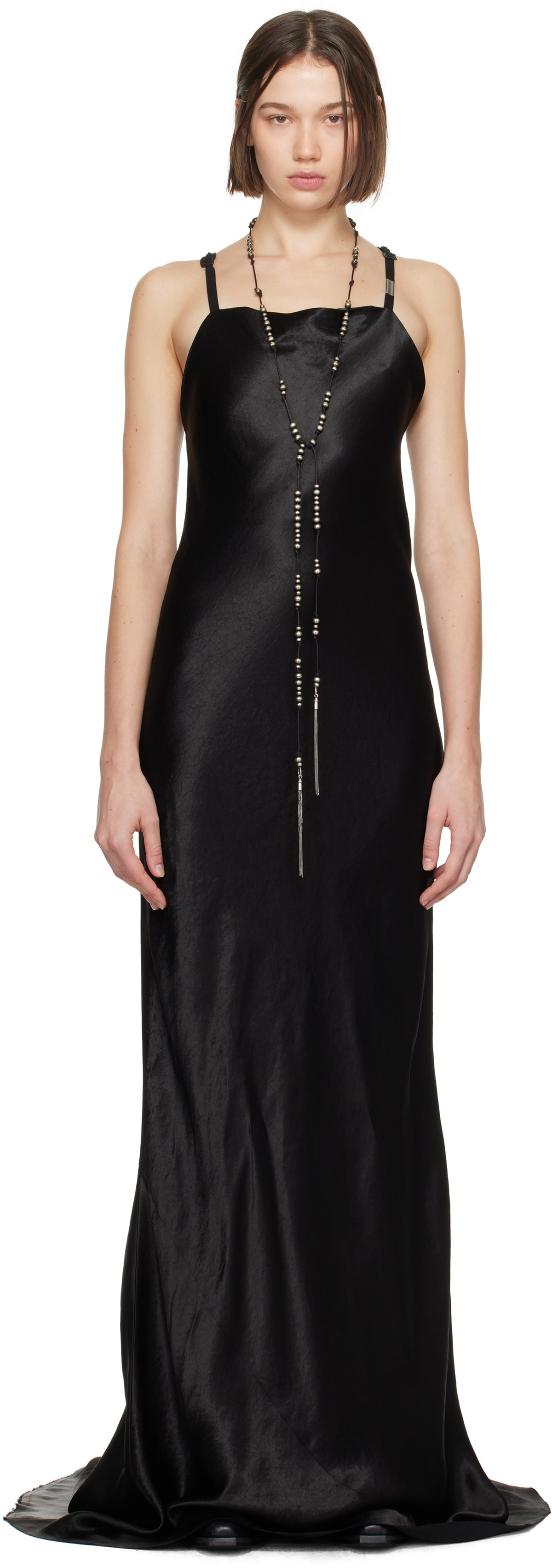 slim fit dress slacks St. Agni | Sheer Silk Slip Dress main image 1