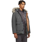 Woolrich Grey North Hollywood Edition Down Camouflage Arctic Parka