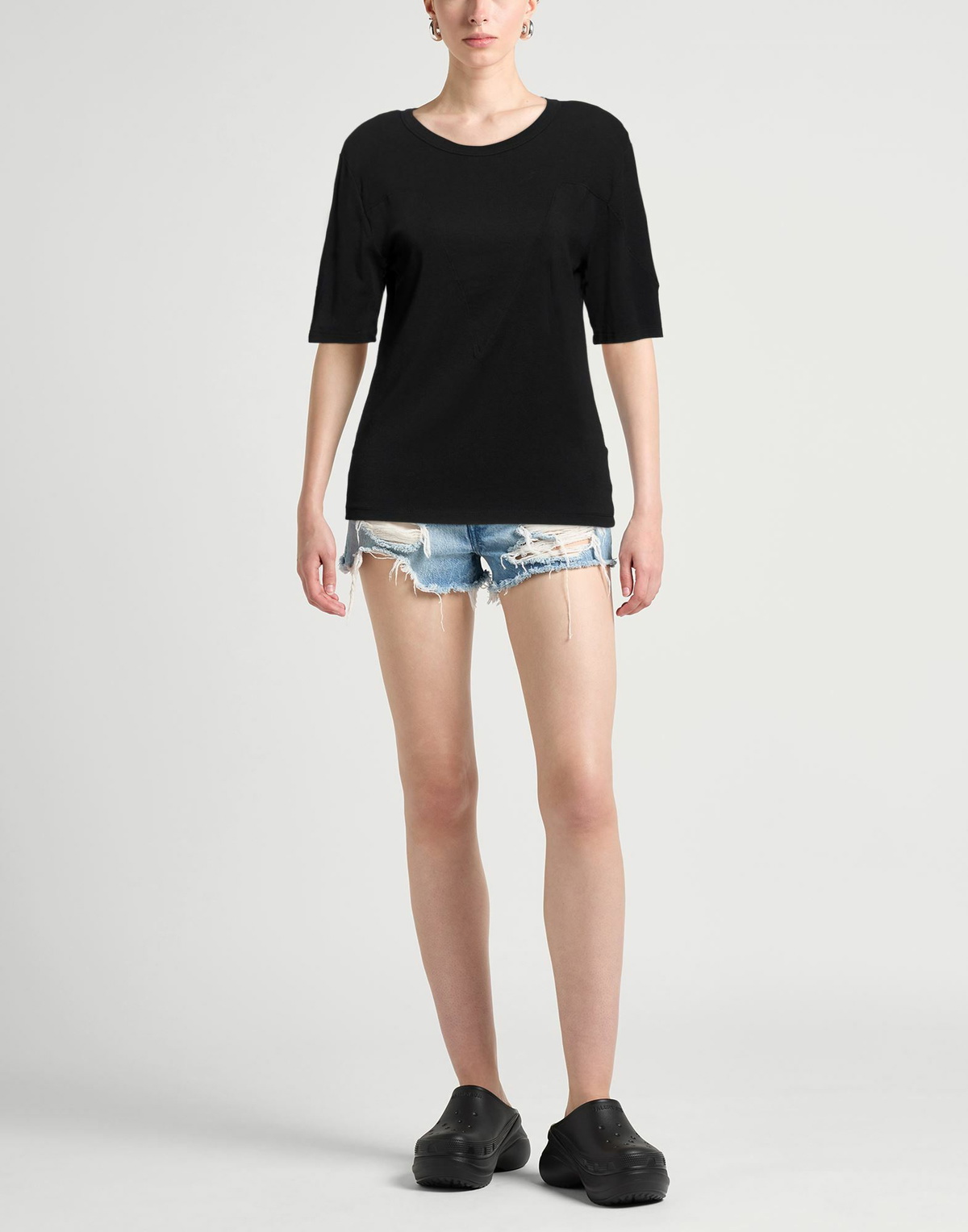 Thom Krom Womens T-shirt in Black