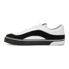 Palm Angels White and Black Palm Vulcanized Low Sneakers