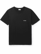 CELINE - Logo-Print Cotton-Jersey T-Shirt - Black