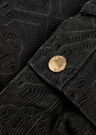 Casablanca Laser Monogram Denim Shorts Black